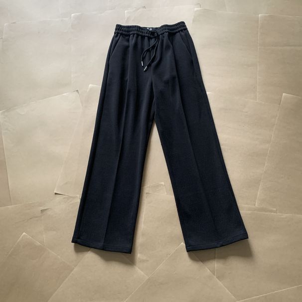 Men's Clothing Woolen Thickened Old Money Style Drape Wide Trousers Soft Glutinous Knitted Straight Cleanfit Trousers_viptrois.com