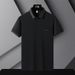 popular Casual Collared Polo Shirt For Men, Versatile Business Workwear, New Spring/summer Loose-fitting Solid_viptrois.com
