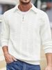 Spring/Autumn 2025 New European And American Semi-open Zipper Lapel Pullover Hoodie For Casual Men's Wear_viptrois.com