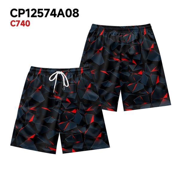 Unbeatable Quality Unbeatable Quality Beach Vacation Sports Basketball Versatile With Geometric Fragments Men's Casual Flower Shorts_viptrois.com