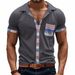 Men's Clothing Hot Selling Summer Men's Loose Casual Light Luxury Bohemian Style Contrast Color Shirt Short Sleeve Men_viptrois.com