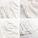 Men's Clothing Men's Summer Linen Shorts Breathable Comfortable Versatile Skin Friendly Trendy White Pants Set_viptrois.com