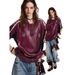 American-style Sports Short-sleeve T-shirt For Men Women, Loose And Breathable, Summer PU Leather Patchwork Hip-hop_viptrois.com