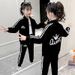 Children's Clothing Girls Sports Set Spring And Autumn Clothing Children Fashion Girls Casual Two-piece Set Tide_viptrois.com