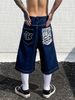 Men's Clothing Denim Shorts Summer Trendy Loose Washed Cut Five Point Casual Pants_viptrois.com