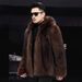 Men's Clothing Men's Fur Coat Imitation Mink Coat Men's Short Hooded Casual Fashion Trend Winter Mink Fur Jacket_viptrois.com