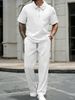 2026 Summer Men's Casual Sportswear Jacket With Collar And Zipper, Short Sleeve Pants, Casual Fashion Polo Shirt_viptrois.com