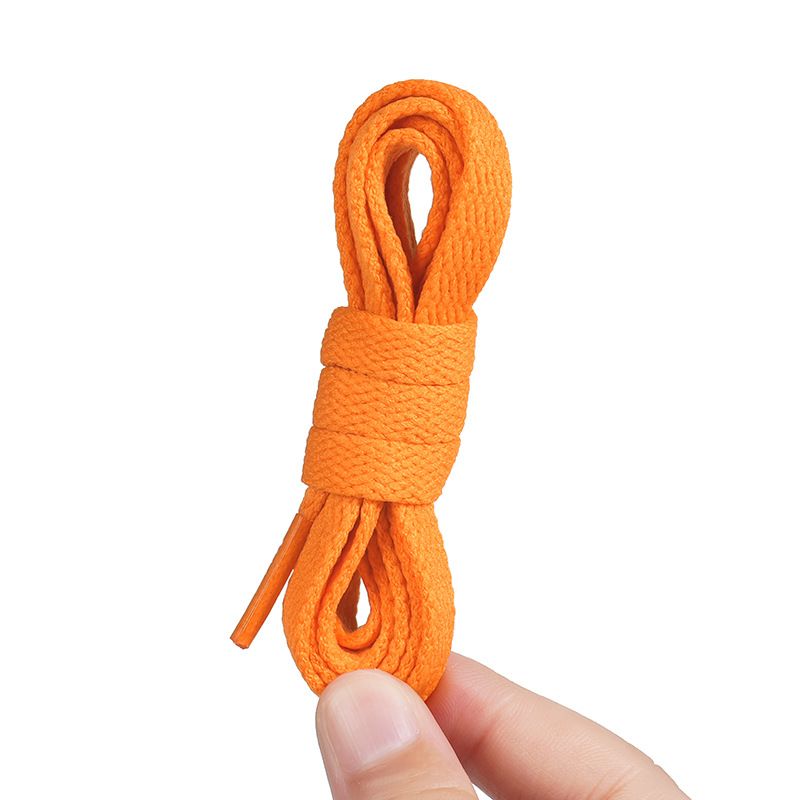 Shoe Accessories colorful polyester flat shoelaces solid color shoelaces canvas shoes white shoes suitable_viptrois.com