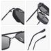 Men's Sunglasses Retro Punk Sunglasses High End Men's And Women's Fashion Sunscreen Gradient Green Metal Double Beam_viptrois.com
