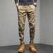 Men's Clothes Casual Pants Men's Overalls Fashion Brand Solid Color Bunched Feet Teen Clothing Pants Haren Pants_viptrois.com