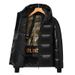 Black Gold Short Hooded Down For Men Women, Thick And Warm Men's Couple Jacket, Winter Outdoor Bread Jacket_viptrois.com