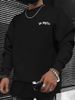 Autumn And Winter Men's Casual Loose And Simple Los Angeles Letter Printed Round Neck Long Sleeved Sportswear_viptrois.com