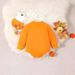 Mother & Kids Foreign Trade Infant And Toddler Towel Embroidery Halloween Long Sleeved Triangle Romper Crawling Clothes_viptrois.com