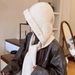 2025 Barakra Knitted Hat Integrated Scarf Hat Korean Version Foreign Style Autumn And Winter Outdoor Warm Bag Head Wool Hat_viptrois.com
