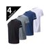 Men's Breathable Quick Dry Casual T-Shirt Short Sleeve Fitness Running Sports Tight Fit Basketball Training Top In White Black_viptrois.com
