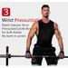 Deadlift Power Belt Fitness Gloves Weightlifting Pull Up Palm Guard Wrist Silicone Non Slip Grip Belt_viptrois.com