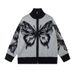 Oversized Knit Sweater – Unisex Distressed Graphic Pullover With Luxe Faux Fur Texture"_viptrois.com