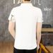 Summer New Men's Lead Short-sleeved T-shirt New Youth High-end Summer Lapel Polo Shirt With Collar Top Trendy_viptrois.com