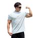 Summer Collection Cuffs New Chinese Polo Shirt Short Sleeve Henley Collar Men's Basketball Running Training Waffle_viptrois.com