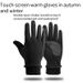 Cycling Gloves Winter Warm Polar Fleece Gloves Unisex Outdoor Skiing Windproof Coldproof Electric Vehicle Cycling Touch Screen Gloves_viptrois.com