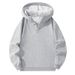 Men's Fleece-Lined Hooded Sweatshirt – Oversized Pullover With Brushed Interior, Minimalist Streetwear (Black/Grey/Navy Blue)_viptrois.com