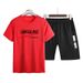 Men's Clothing Short-sleeved Suit Men's Sports Running Fitness Suit Quick-drying Breathable T-shirt Two-piece Suit Foreign Trade Cross-border_viptrois.com