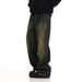 Vintage Washed Denim Jeans For Men – Relaxed Straight-Leg Streetwear Pants With Distressed Details, High-Waisted Loose Fit (S-3XL, Retro Blue)_viptrois.com