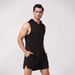 Men’s Hooded Sleeveless Vest – Lightweight & Breathable Summer Workout Top (Grey/Black/White/Orange/Navy) – S-XXL_viptrois.com