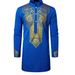 Men's clothing stand collar printed totem long shirt_viptrois.com