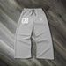 Men's Clothing Gothic Hip-Hop Sweatpants – Foam Print Lettering & Drawstring Waist (Black/Gray)_viptrois.com