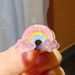 Kids Shoe Charms - Glitter Princess & Ice Cream Bunny Decor With Rainbow Clips (Detachable Shoe Accessories For Girls)_viptrois.com