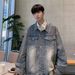 Denim For Men, Spring 2025 New American High Street Washed And Worn Workwear Jacket_viptrois.com