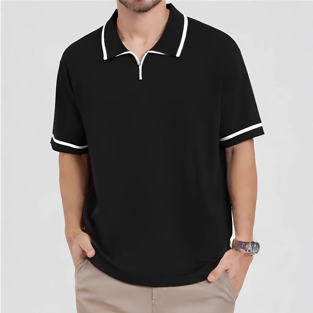 Men's & Women's Relaxed Fit Short-Sleeve Knit Sweater (100% Viscose, Seagull Neckline, Breathable & Lightweight, Casual & Stylish, Machine Washable)_viptrois.com