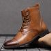 Handcrafted Genuine Leather Men's Boots - Comfortable Winter Casual Shoes With Rubber Sole, Breathable & Durable (Black, Brown, Tan Sizes 38-48)_viptrois.com