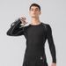 Men's Clothing Popular Sports Tights High Elastic Quick Drying Printed Long Sleeved Fitness Cycling Bottom Sweat Absorbent T Shirt_viptrois.com