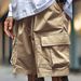 Men's Clothing Men's Cargo Shorts Multi Pocket Design Sporty Casual Size Five Point Pants For Formal & Casual_viptrois.com