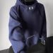 Hooded Men's Sweater Autumn New Ruffian Handsome High Street Trend Loose Versatile Pullover Casual Splicing Top Jacket_viptrois.com