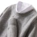 Pure Autumn Winter Cashmere Base New Loose Round Neck Casual Warm Sweater Wool Shirt Top Men's Fashion_viptrois.com