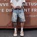 Men's Trendy Summer Style Ripped Paint Spot Distressed Jeans Six Point Yellow Mud Dye Over The Knee_viptrois.com
