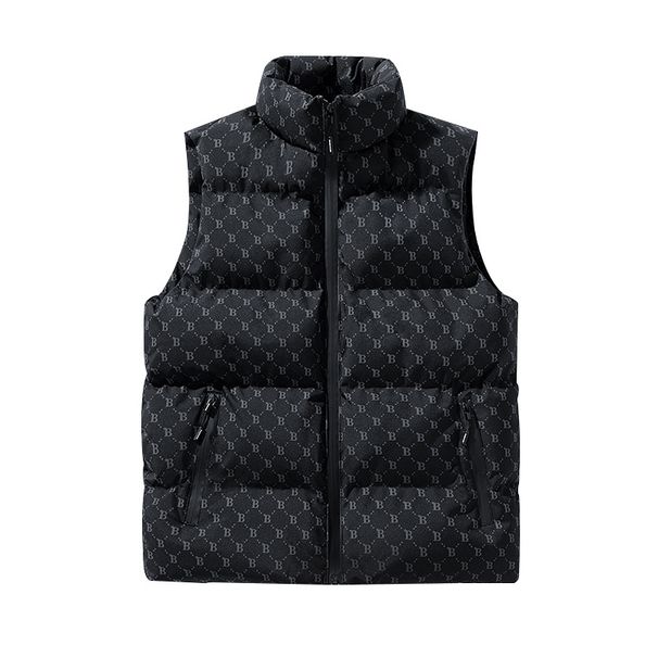 Men's Puffer Vest With Quilted Polyester Shell | Heavyweight Insulation | Zippered Chest Pockets | Sporty Color Block (M-4XL _viptrois.com
