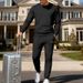 Men's Sports Crew Neck Knitwear Casual Versatile Suit Autumn Winter New Style_viptrois.com