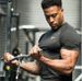 Muscle Fitness Partner Sports Running Tights Men's T-shirt Quick Drying High Bounce Fitness Training Short Sleeve Coaching Clothes_viptrois.com