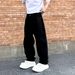 New Jacquard Full Print Jeans Men's Loose Straight Washed Casual Versatile Pants_viptrois.com