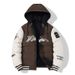 Reversible Hooded Winter Coat For Men - Thickened Fleece Lined Jacket, Streetwear Fashion, Retro Style, Letter Print, Oversized Fit (L-4XL)_viptrois.com