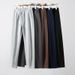 Men's Clothing Fleece-Lined Ceramic Brushed Straight-Leg Sweatpants - Soft, Warm & Stylish Casual Joggers With Drawstring (Black, Navy, Grey, Caramel)_viptrois.com