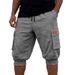 Men's Heavyweight Cargo Shorts – Durable 7-Inch Workwear Shorts For Outdoor & Casual Wear – Polyester Blend With Utility Pockets_viptrois.com