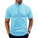 Men's Casual Short Sleeve Polo Shirt - Breathable Pearl Cotton Twisted Knit Fabric - Summer Loose Fit Patchwork Design_viptrois.com