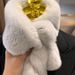 Imitation Rex Rabbit Hair Scarf Cute Rabbit Ears Double-sided Thickened Fur Scarf Winter Warm Versatile Hair Collar Neck Protection_viptrois.com