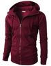 New Men's Sports Fitness Casual Jacquard Sweater Fleece Cardigan Hooded Jacket_viptrois.com
