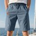 Men's Casual Shorts Breathable Polyester Summer Shorts For Sports Outdoor Slim Fit Multiple Colors Black, White, Gray, Army Green, Khaki, Blue_viptrois.com